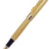 Fountain Pens * | Promo Jinhao Golden Dragon Fountain Pen, 18K Gold Plated Nib, Fine