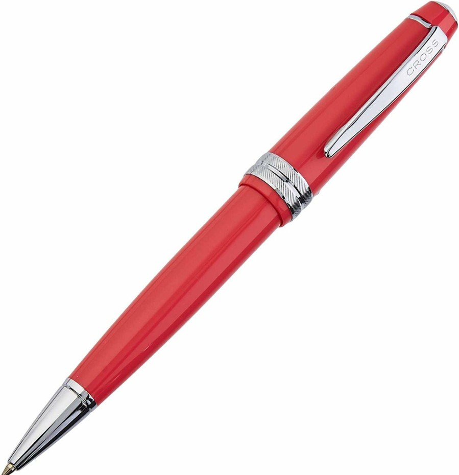 Ballpoint Pens * | Outlet Cross Bailey Light Ballpoint Pen, Polished Red & Chrome