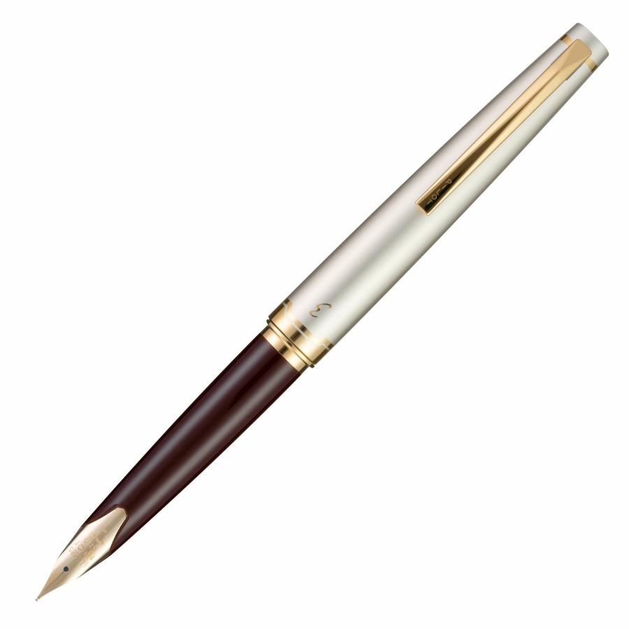 Fountain Pens * | Deals Pilot E95S Fountain Pen, Burgundy, Ivory And Gold