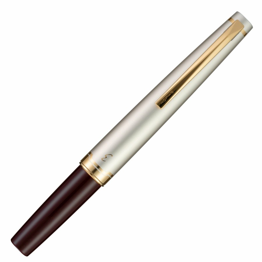 Fountain Pens * | Deals Pilot E95S Fountain Pen, Burgundy, Ivory And Gold