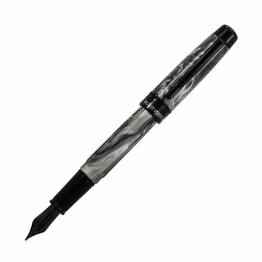 Fountain Pens * | Budget Monteverde Prima Fountain Pen, Grey Swirl