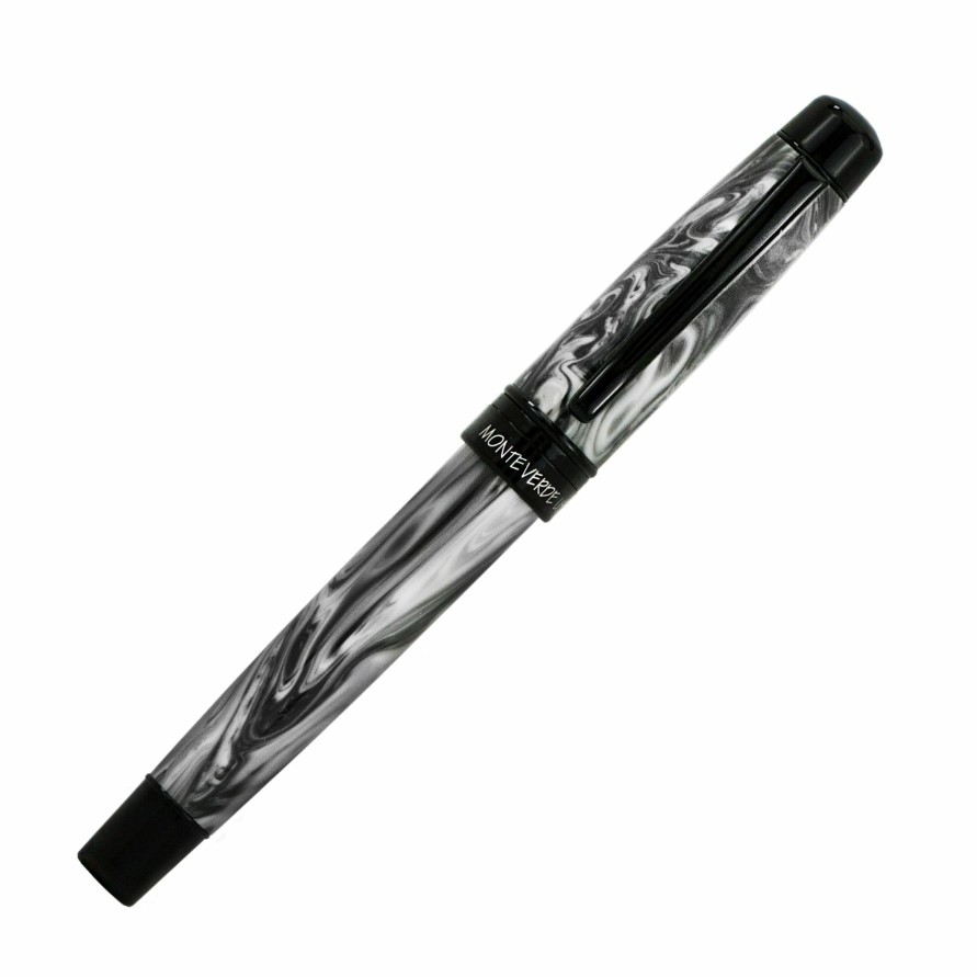 Fountain Pens * | Budget Monteverde Prima Fountain Pen, Grey Swirl