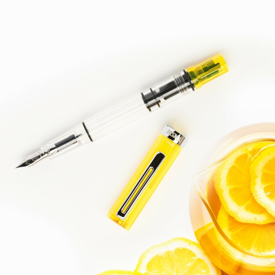 Fountain Pens * | Best Pirce Twsbi Eco Transparent Yellow Fountain Pen