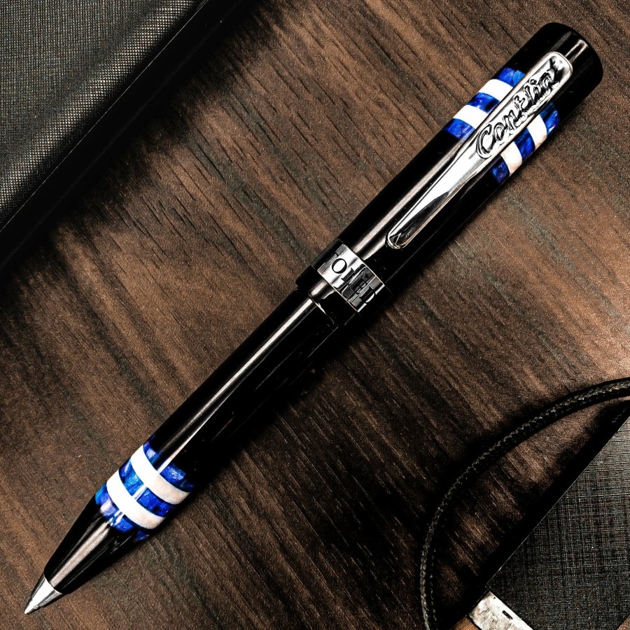 Ballpoint Pens * | Deals Pen Savings Conklin Toledo Ballpoint Pen, Blue