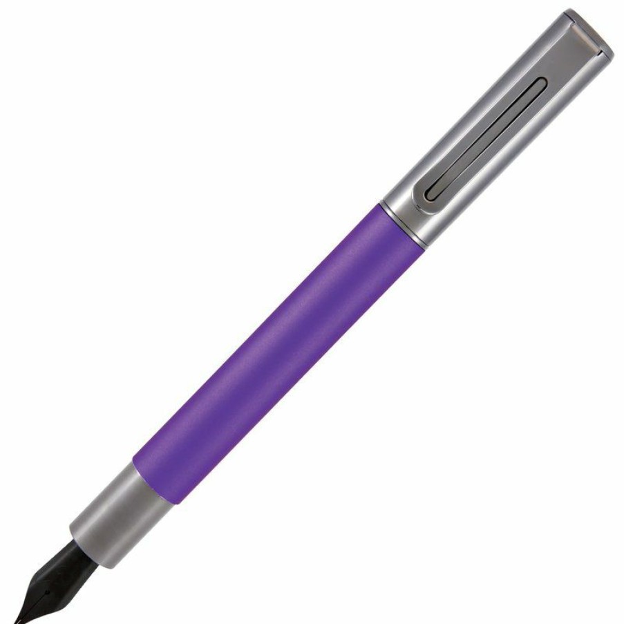 Fountain Pens * | Cheap Monteverde Ritma Fountain Pen, Purple, Fine Nib