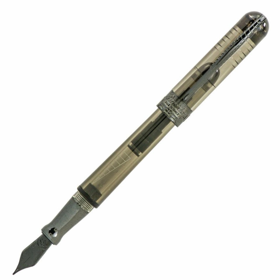 Fountain Pens * | New Pineider Avatar Ur Demo Black Fountain Pen, Fume