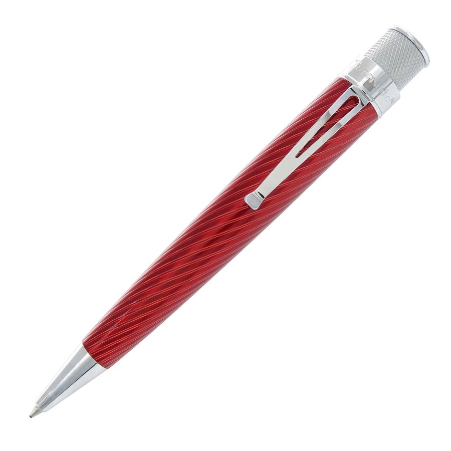 Rollerball Pens * | Discount Retro 51 Tornado Big Shot Rollerball Pen, Hawthorne Red