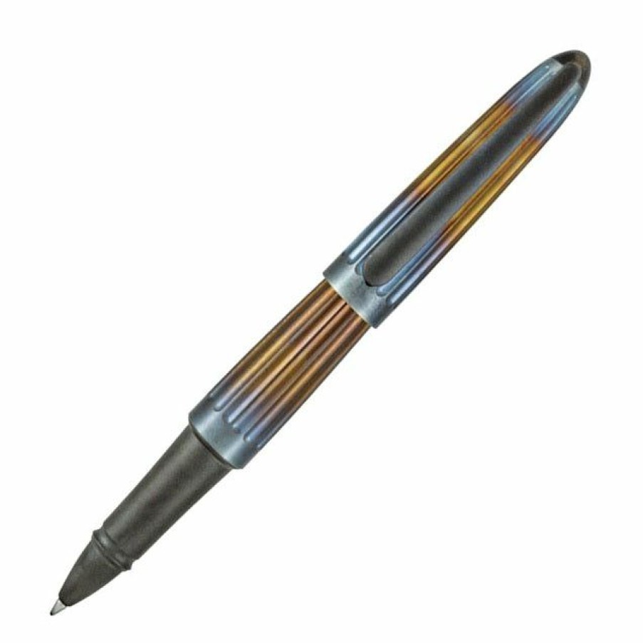 Rollerball Pens * | Budget Diplomat Aero Rollerball Pen, Torched Flame