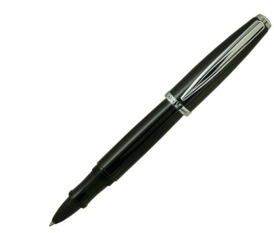 Rollerball Pens * | Top 10 Monteverde Aldo Domani Black Lacquer Rollerball Pen