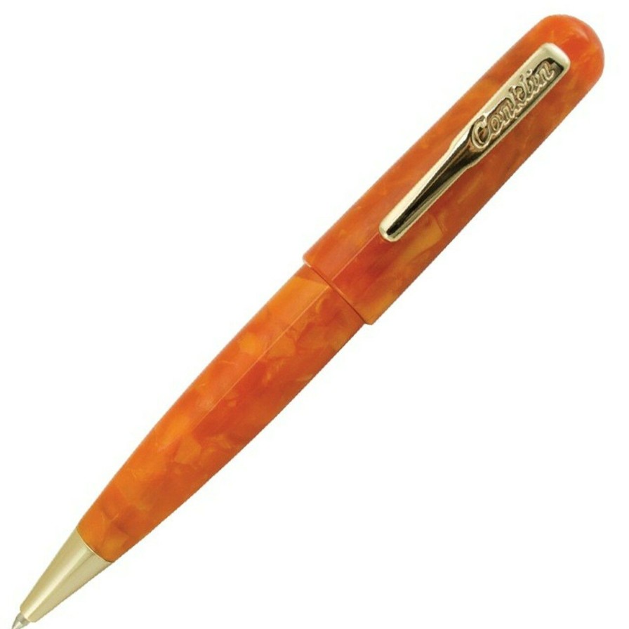 Ballpoint Pens * | Best Sale Conklin All American Ballpoint Pen, Sunburst Orange