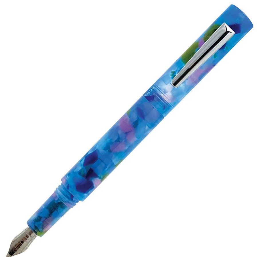 Fountain Pens * | Best Sale Monteverde Mvp Pocket Fountain Pen, Blue Squares