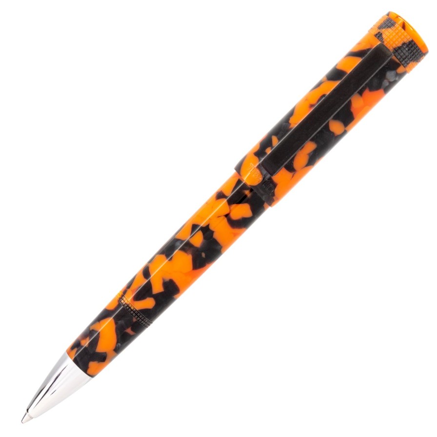 Ballpoint Pens * | Flash Sale Tibaldi Perfecta Lp Vinyl Orange Ballpoint Pen