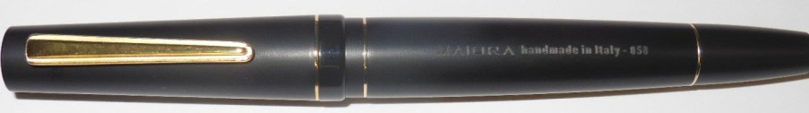 Fountain Pens * | Cheapest Maiora Impronte, Matte Black, Oversized Fountain Pen, Medium Nib