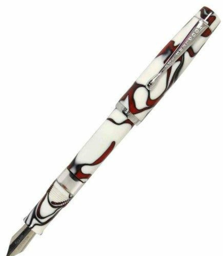 Fountain Pens * | Best Sale Noodlers Konrad Acrylic Fountain Pen Nantucket Chimney Afire #14085