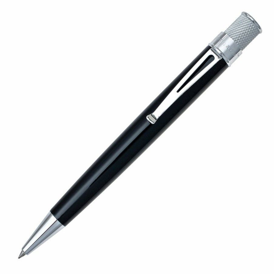 Rollerball Pens * | New Retro 51 Tornado Classic Rollerball Pen, Black Lacquer