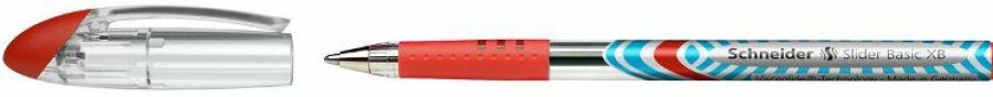 Ballpoint Pens * | Wholesale Schneider Slider Basic Xb Ballpoint Pens, 10 Pack, Red, Extra Bold