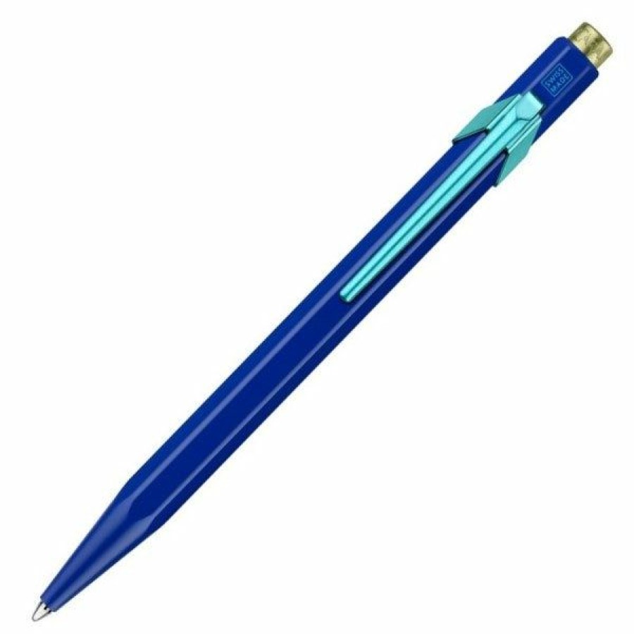 Ballpoint Pens * | Brand New Caran D'Ache 849 Claim Your Style Ballpoint Pen, Blue