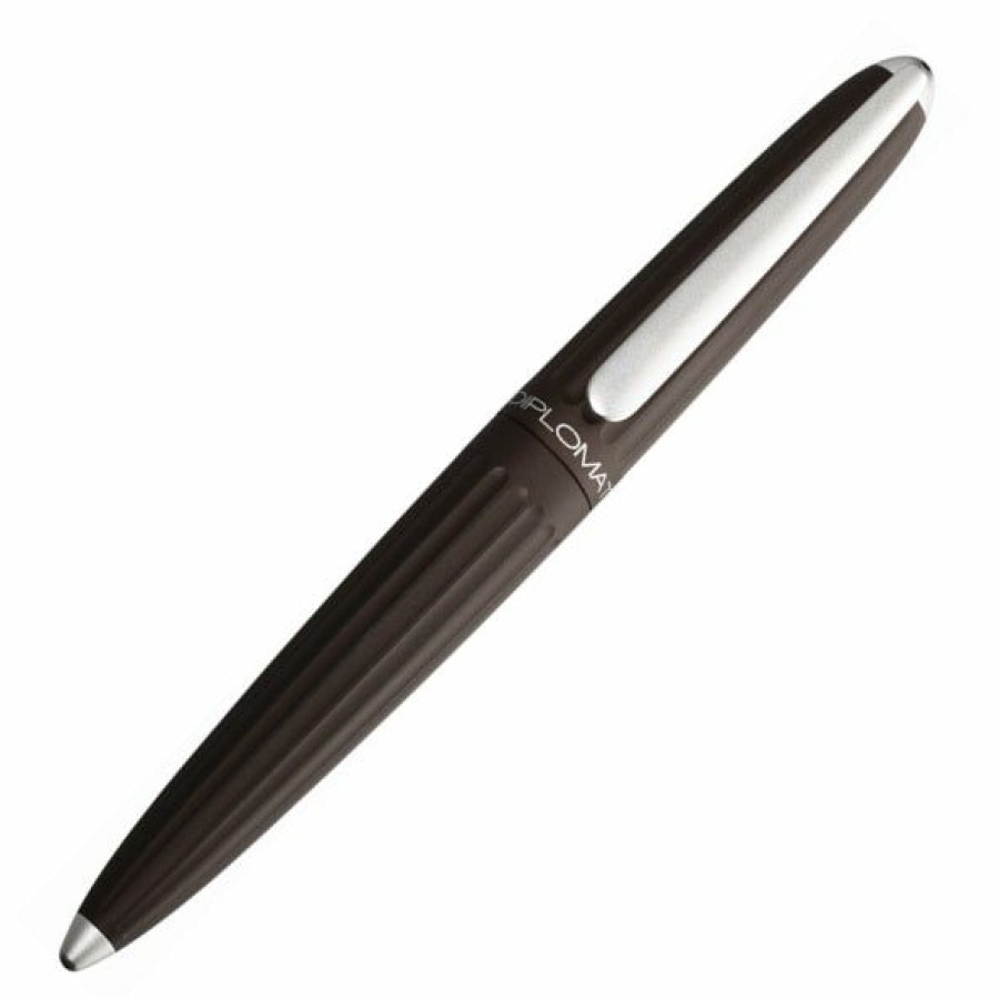 Ballpoint Pens * | Wholesale Diplomat Aero Black Ballpoint Pen, Schmidt Easy Flow 9000 Ink