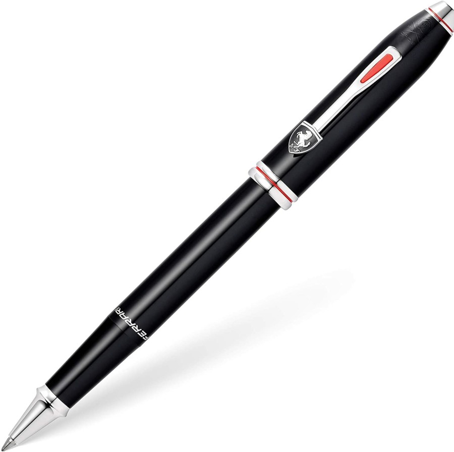 Rollerball Pens * | Deals Cross Townsend Ferrari Rollerball Pen, Gloss Black & Chrome