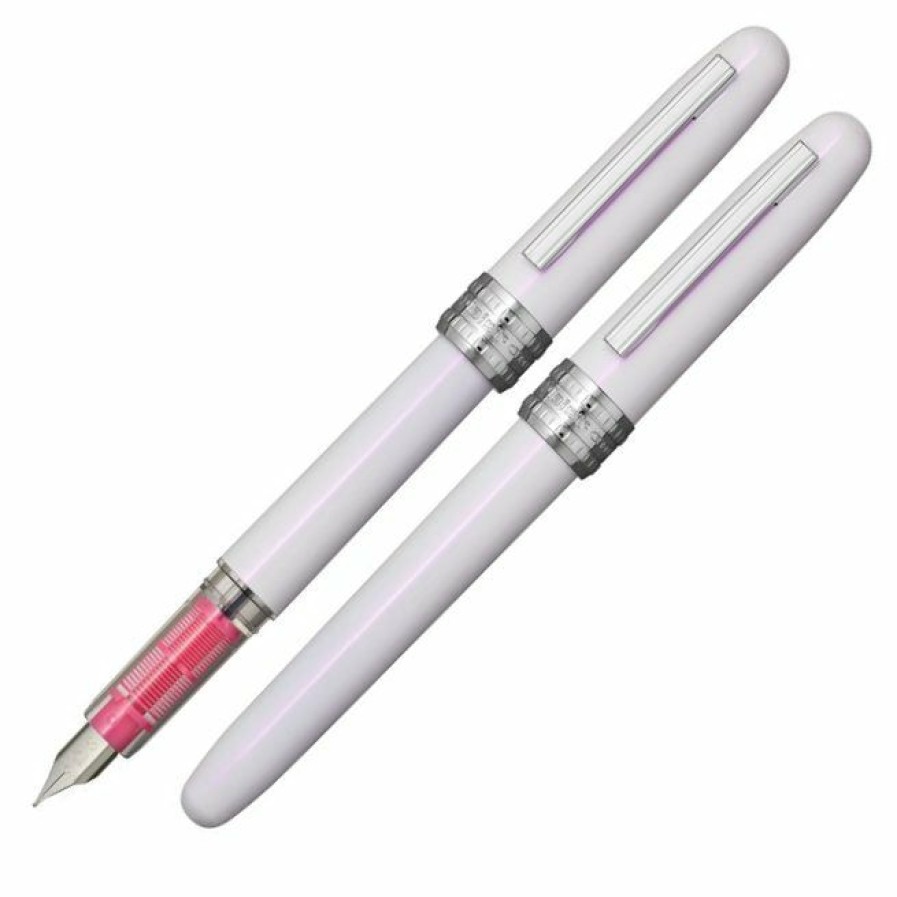 Fountain Pens * | Wholesale Platinum Plaisir Aura 2022 Fountain Pen, Merry Pink