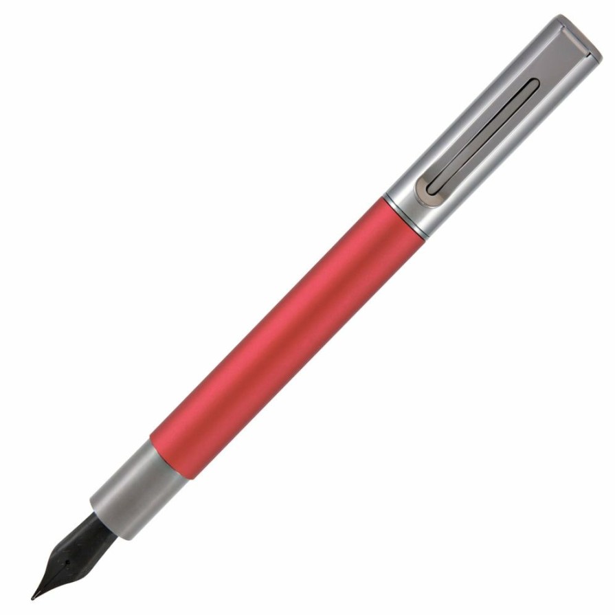 Fountain Pens * | Top 10 Monteverde Ritma Fountain Pen, Red, Fine Nib