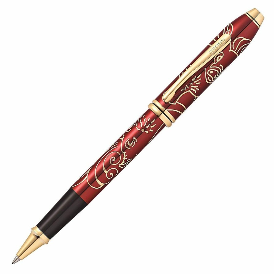 Rollerball Pens * | Brand New Cross Townsend 2019 Year Of The Pig Rollerball Pen, Red