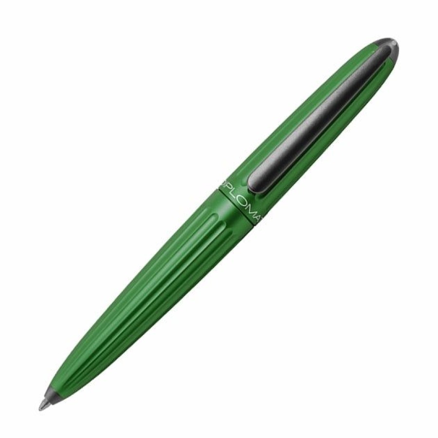 Ballpoint Pens * | Wholesale Diplomat Aero Green Ballpoint Pen, Schmidt Easy Flow 9000 Ink