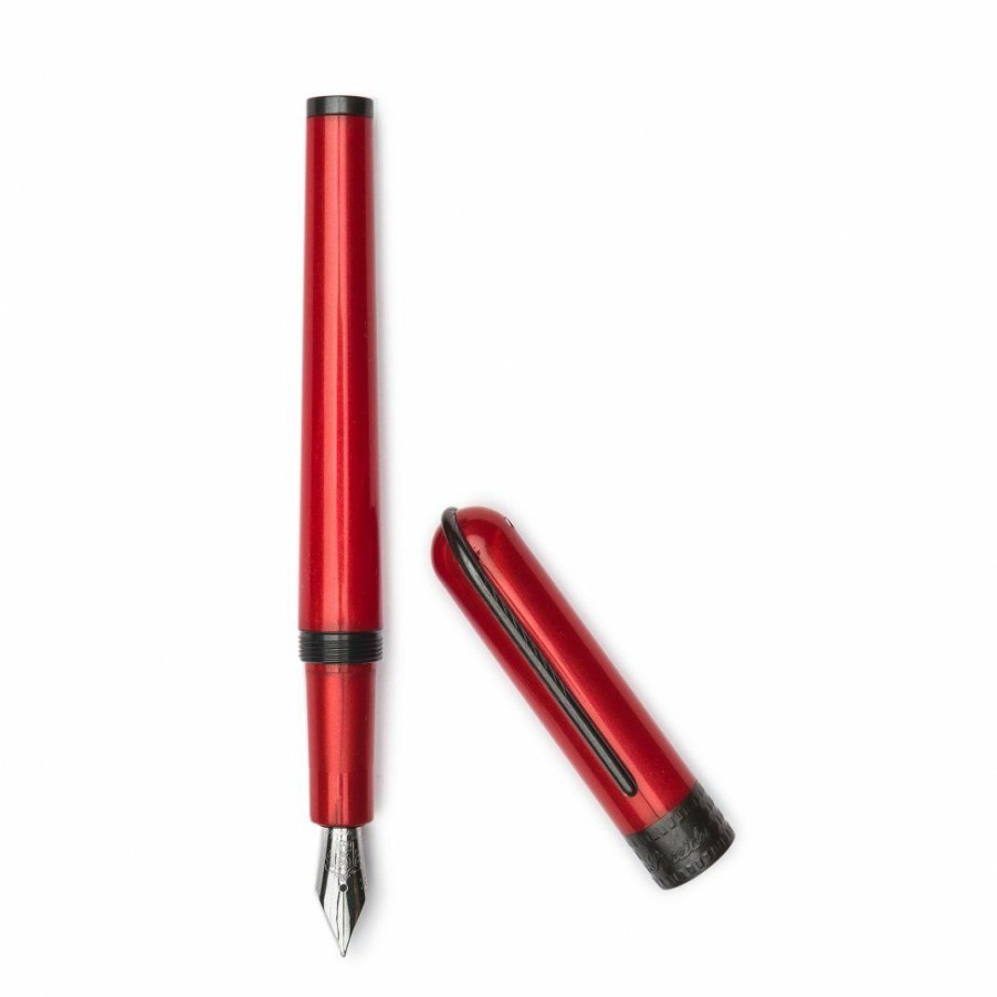 Fountain Pens * | Best Deal Pineider Metropolis Fountain Pen, Red