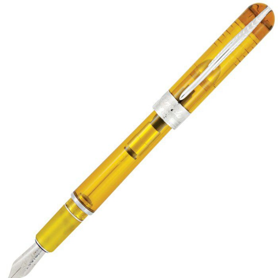 Fountain Pens * | Buy Pineider Avatar Ur Demo Fountain Pen, Amber, Medium Nib