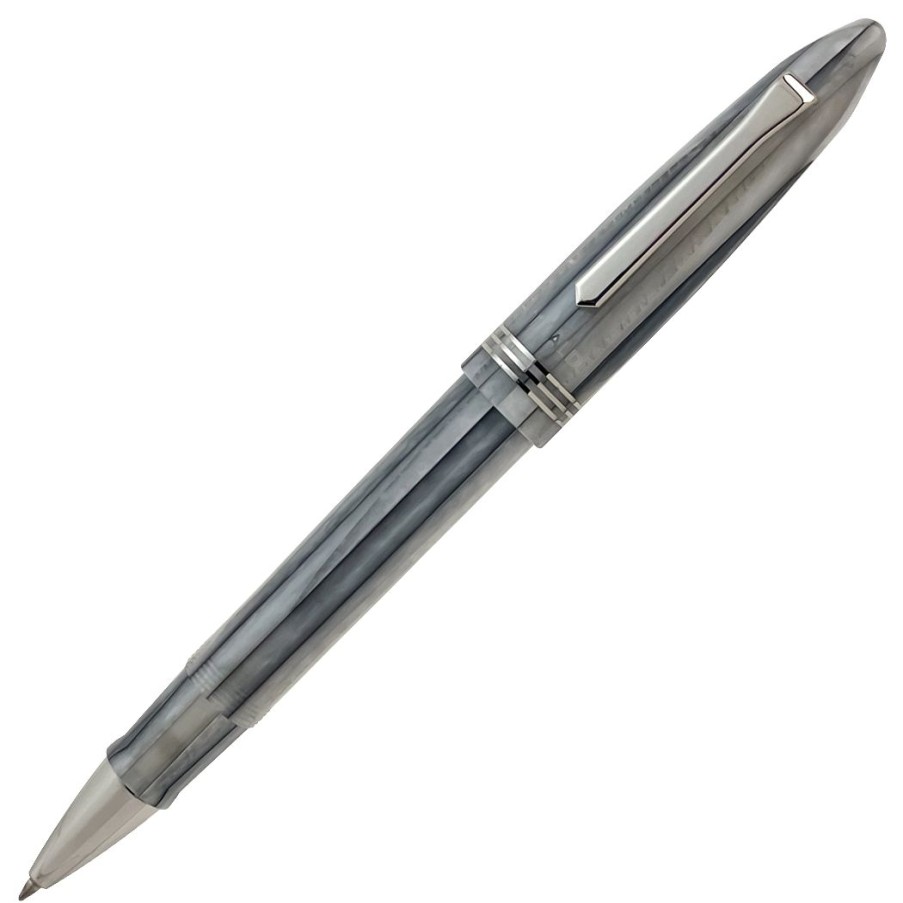 Rollerball Pens * | Cheapest Tibaldi Bononia Rollerball Pen, Pearl Mist, Palladium Trim