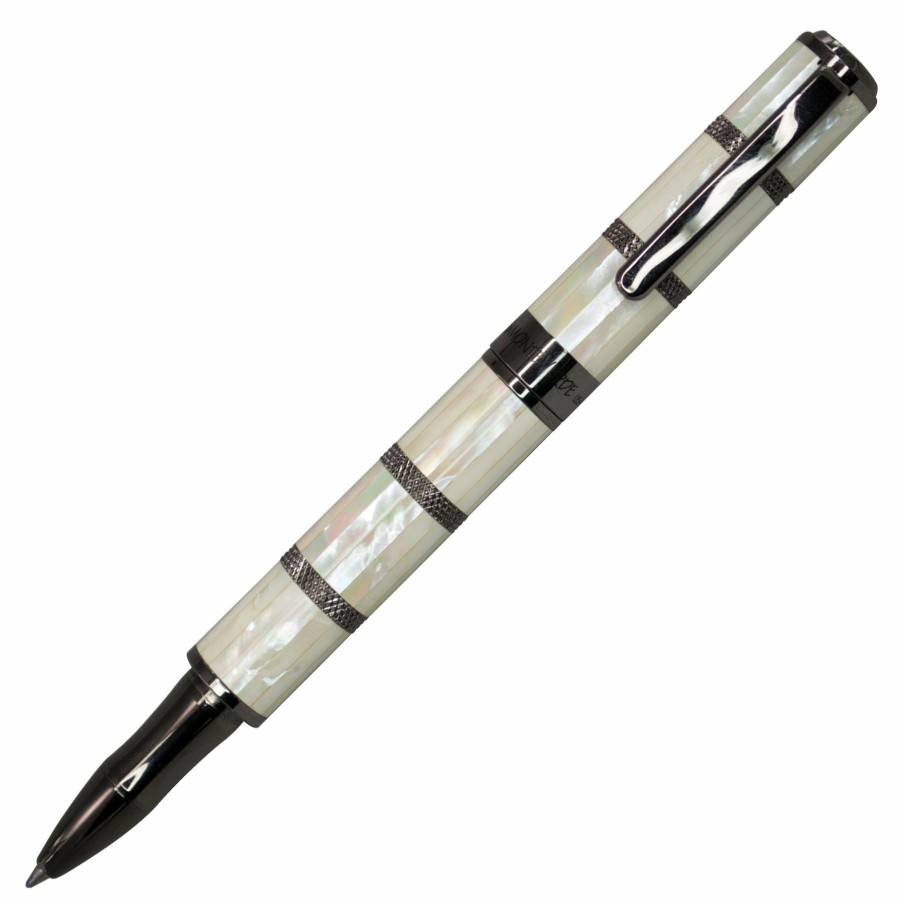 Rollerball Pens * | Promo Monteverde Regatta Mother Of Pearl Rollerball Pen, Gunmetal Trim