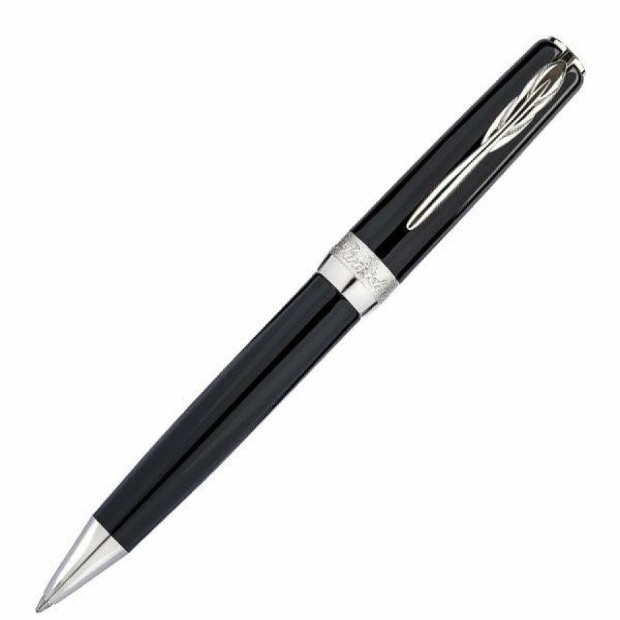 Ballpoint Pens * | Budget Pineider La Grande Bellezza Gemstone Ballpoint Pen, Stone Black