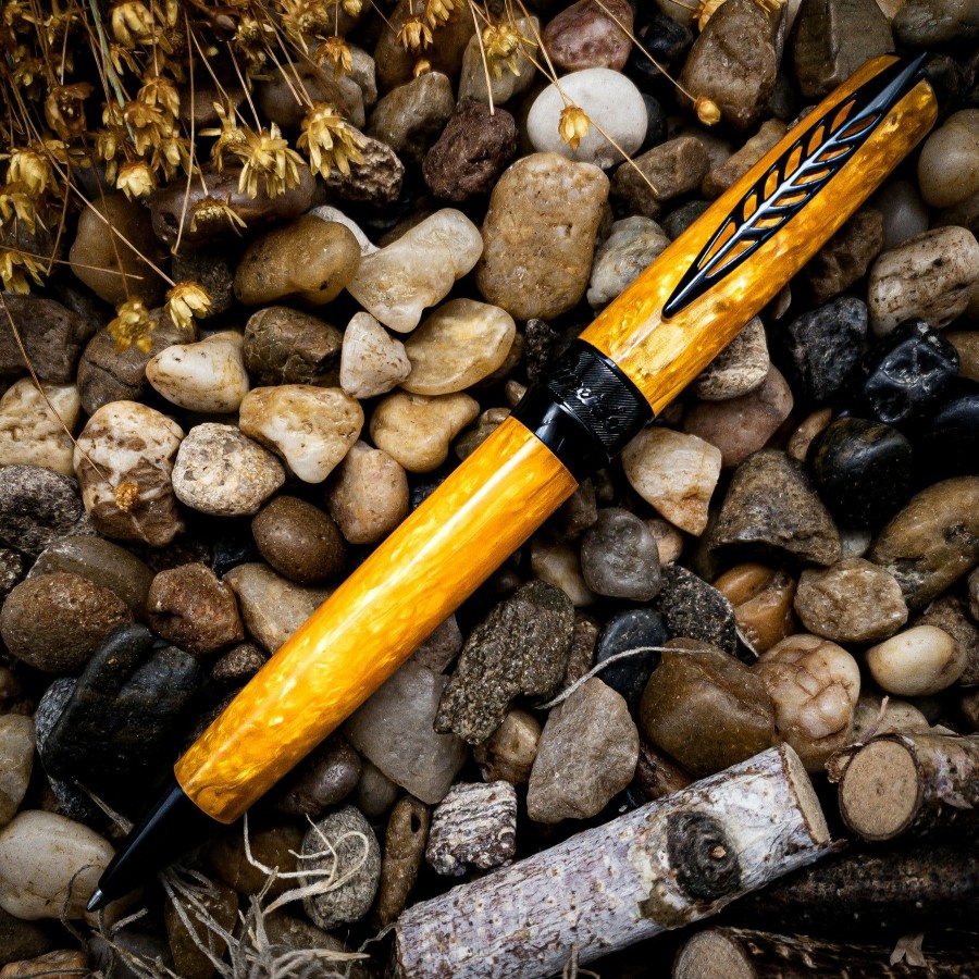 Ballpoint Pens * | Best Pirce Pineider La Grande Bellezza Rocco Ballpoint Pen, Yellow