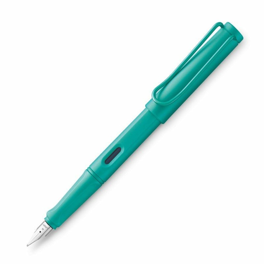 Fountain Pens * | Best Sale Lamy Safari Fountain Pen, Aquamarine, Fine Nib