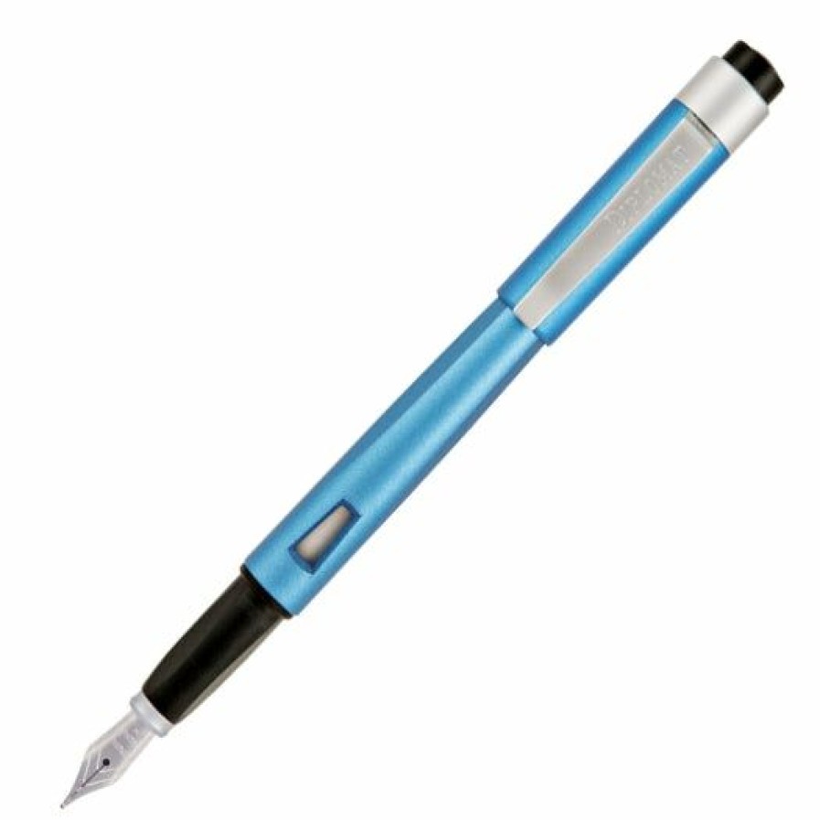 Fountain Pens * | New Diplomat Magnum Soft Touch Fountain Pen, Aegean Blue