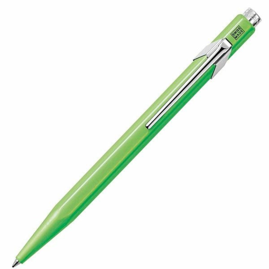 Ballpoint Pens * | Outlet Caran D'Ache 849 Ballpoint Pen Flourescent Yellow-Green, #849.230