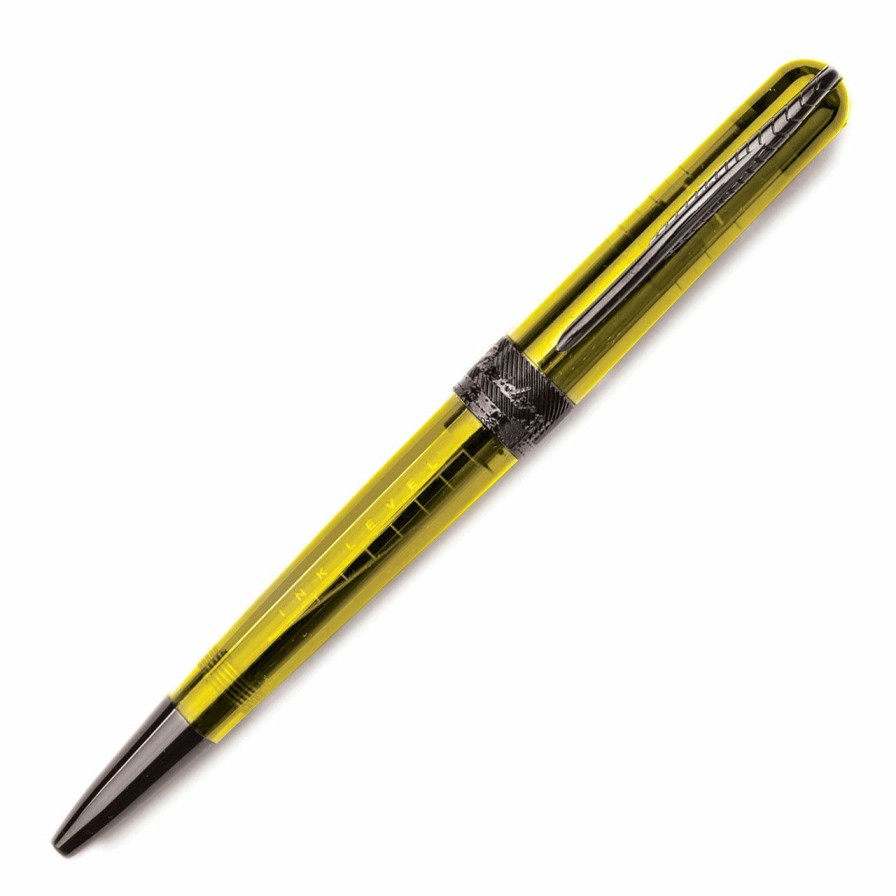 Ballpoint Pens * | Buy Pineider Avatar Ur Demo Black Ballpoint Pen, Lemon