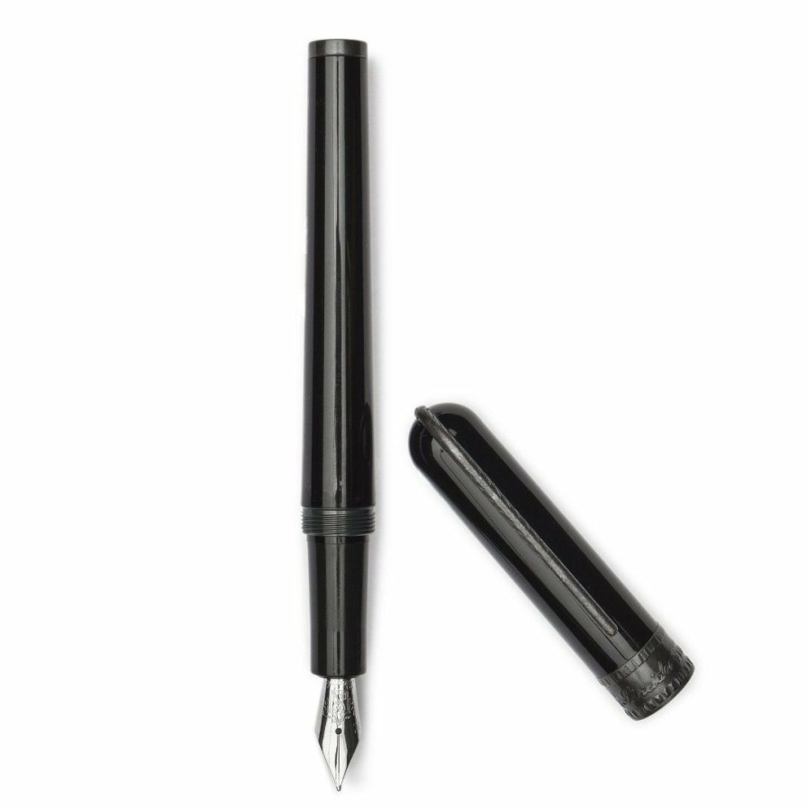 Fountain Pens * | Wholesale Pineider Metropolis Fountain Pen, Black