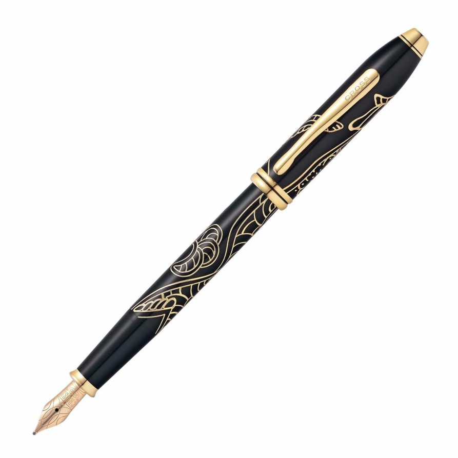 Fountain Pens * | Buy Cross 2018 Townsend Year Of The Dog Fountain Pen, Black, Fine Nib