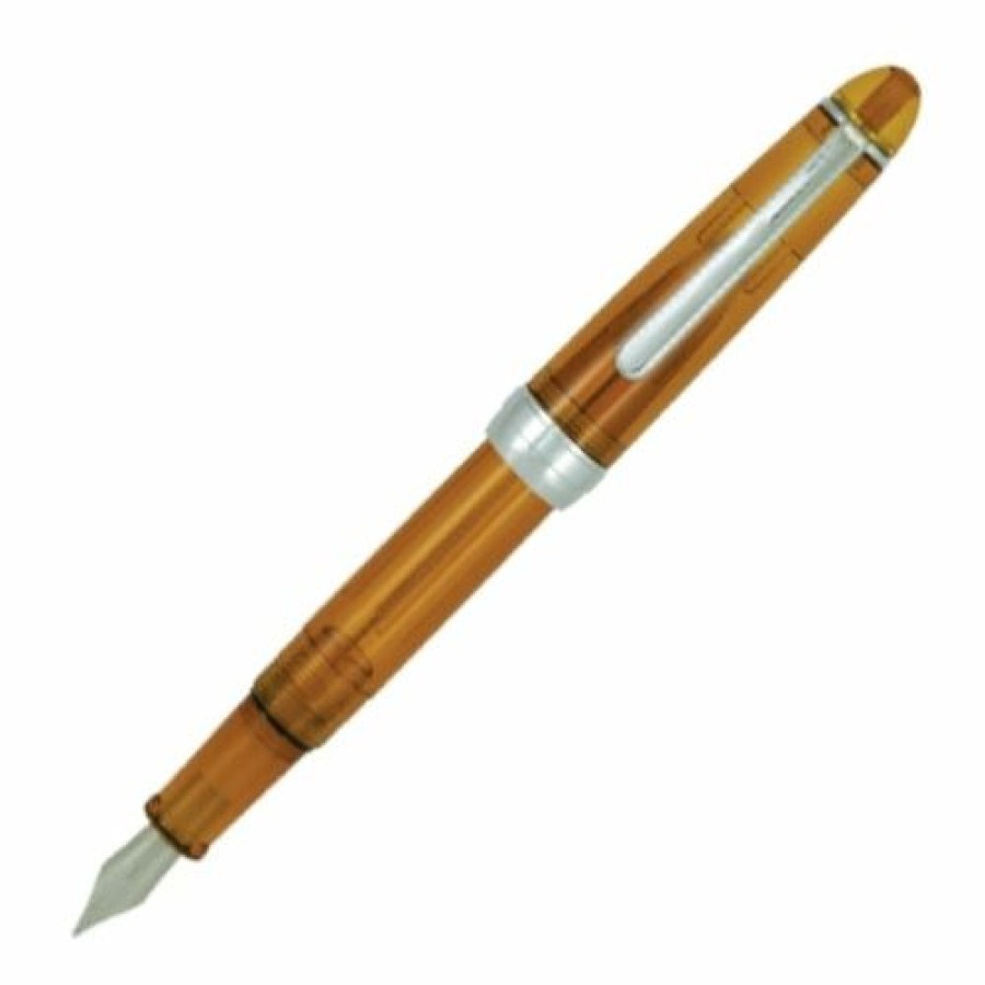 Fountain Pens * | Cheapest Monteverde Monza Fountain Pen, Honey Amber, Medium Nib