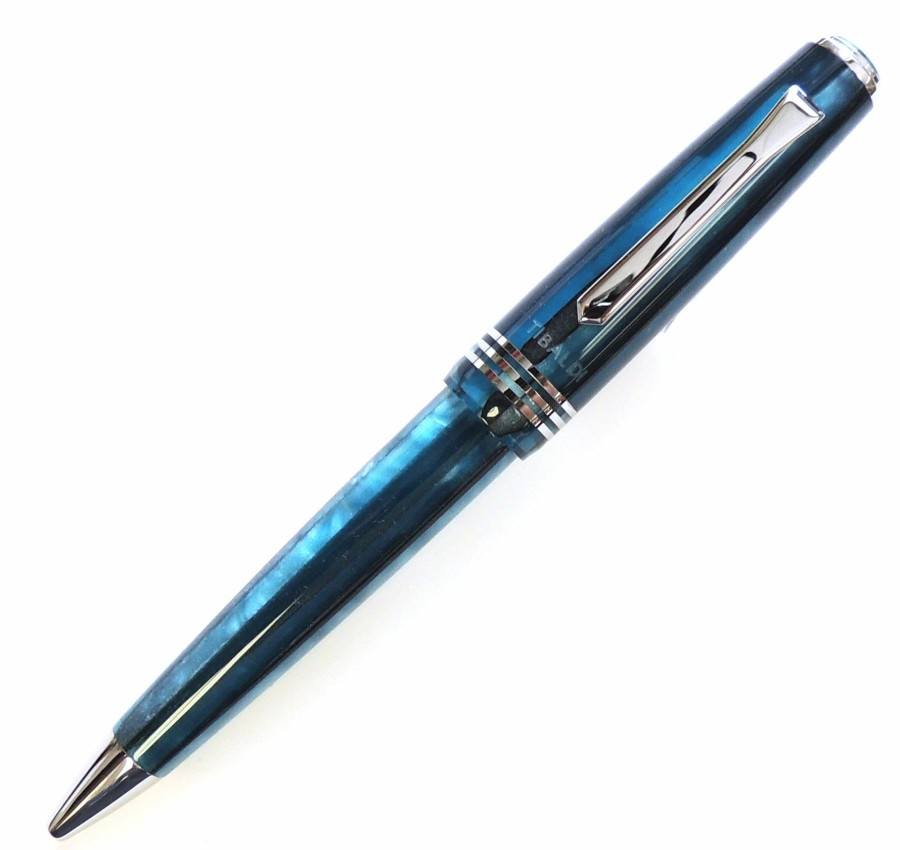 Ballpoint Pens * | Best Pirce Tibaldi N60 Limited Edition Ballpoint Pen, Bora Bora, Palladium Trim