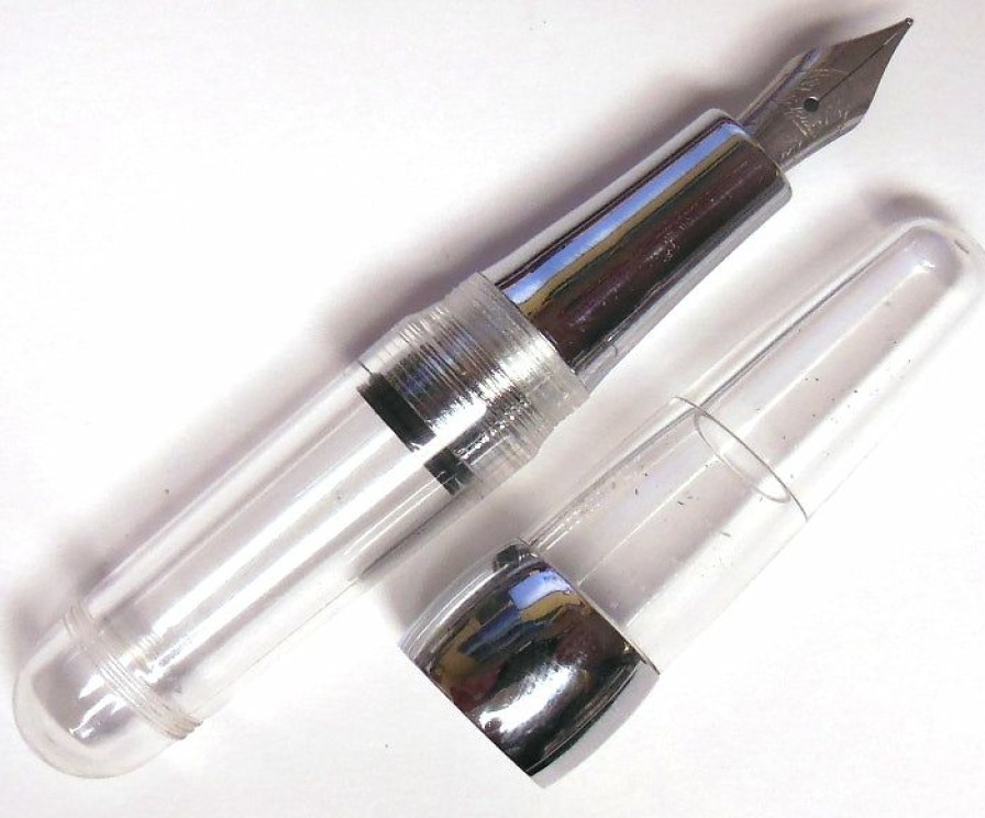 Fountain Pens * | Best Deal Stipula Passaporto Superleggera Eyedropped Fountain Pen, Clear, Fine Nib