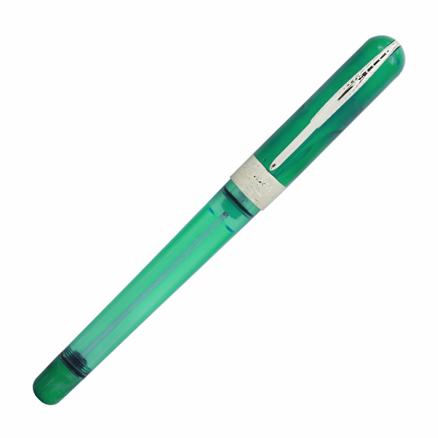 Fountain Pens * | Best Sale Pineider Avatar Twin Tank Touchdown Fountain Pen, Forest Green