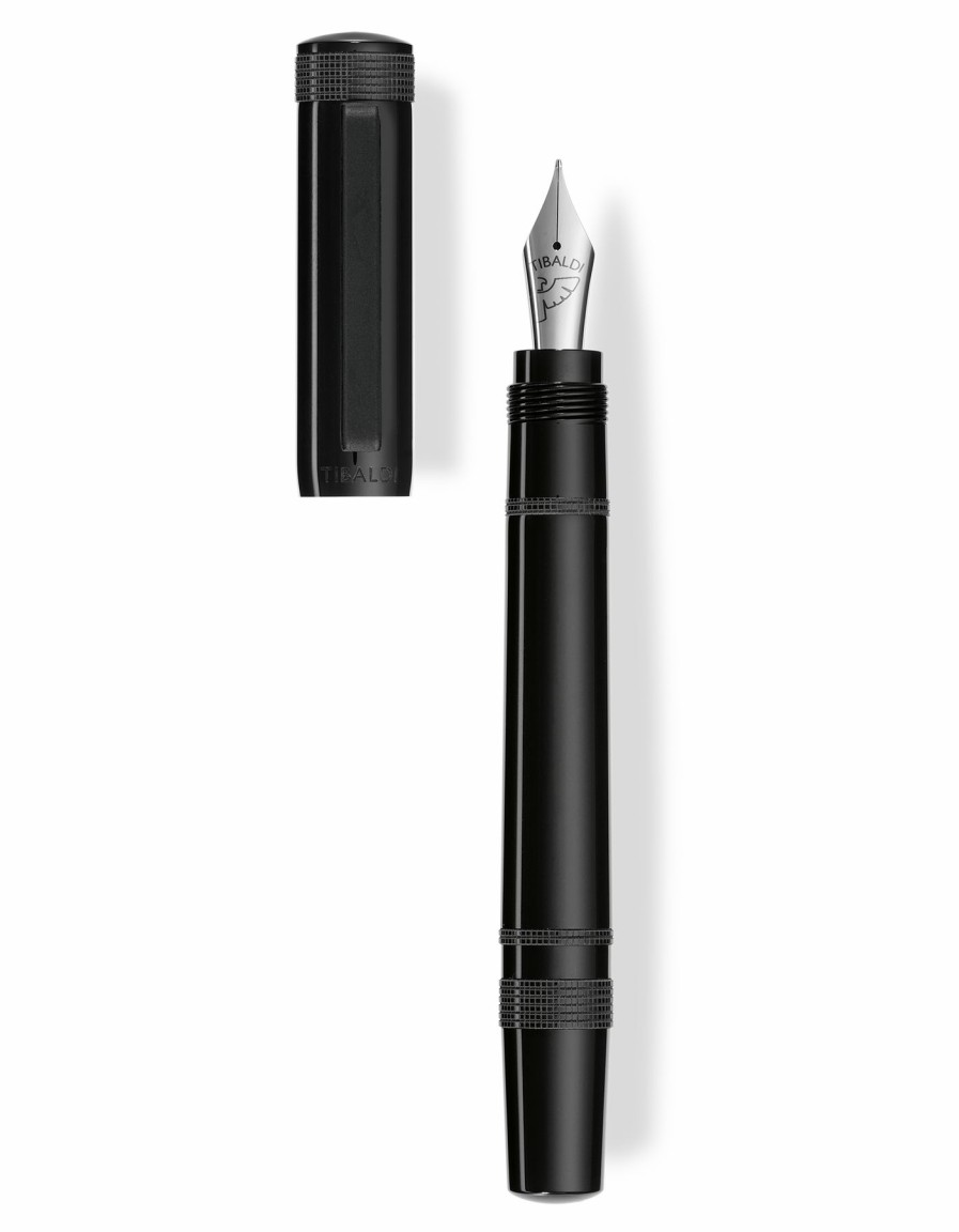 Fountain Pens * | Cheap Tibaldi Perfecta Rich Black Fountain Pen, Fine Nib