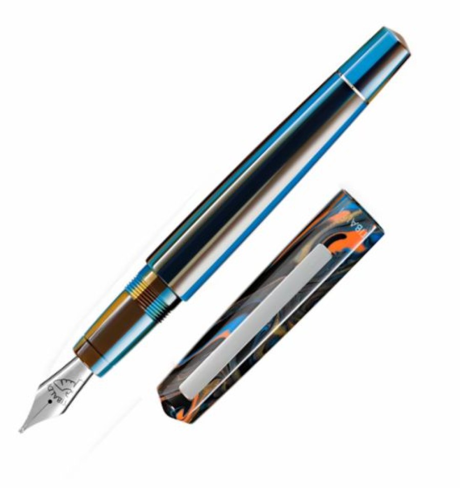 Fountain Pens * | Buy Tibaldi Infrangibile Peacock Blue Fountain Pen