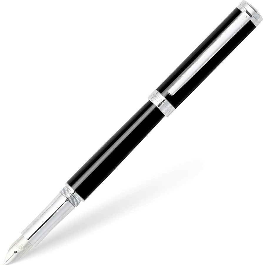 Fountain Pens * | Cheap Sheaffer Intensity Fountain Pen, Jet Black Lacquer, Medium Nib