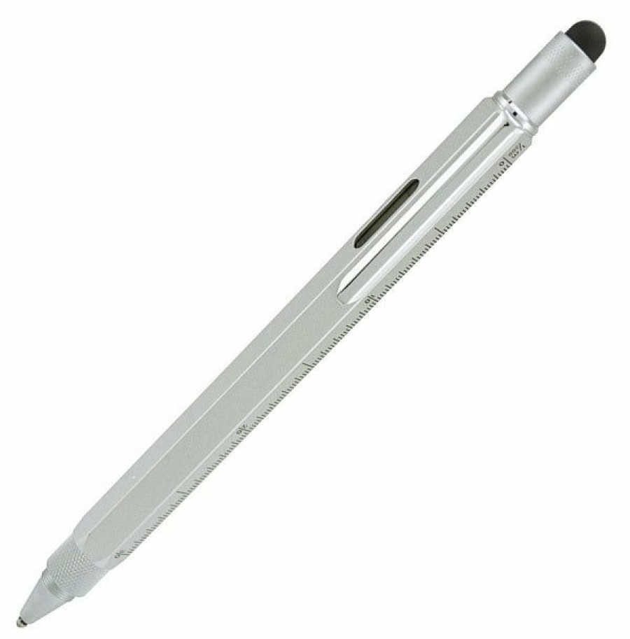 Ballpoint Pens * | Coupon Monteverde 9 In 1 One Touch Tool Ballpoint Pen & Stylus, Silver