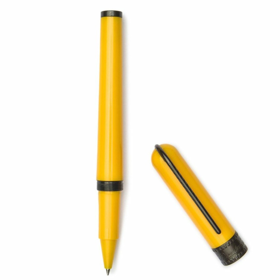 Rollerball Pens * | Hot Sale Pineider Metropolis Rollerball Pen, Yellow