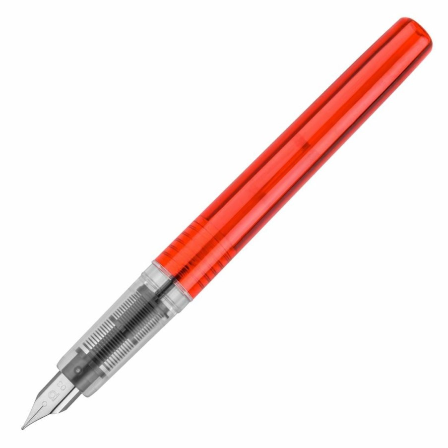 Fountain Pens * | New Platinum Prefounte Fountain Pen, Vermilion Orange