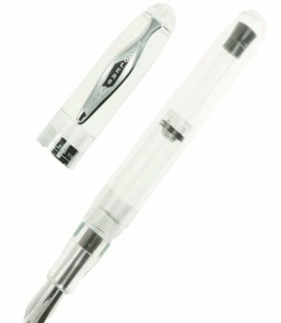 Fountain Pens * | Top 10 Noodlers Ahab Flex Fountain Pen Clear Demo #15021